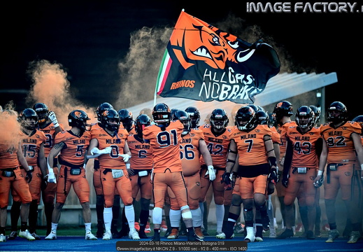 2024-03-16 Rhinos Milano-Warriors Bologna (48-7)